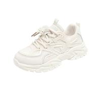 Zapatillas deportivas de suela gruesa para niños y niñas, transpirables, de malla, transpirables, para correr, para niños y niñas, con encaje, para primeros pasos, para verano, atléticas, ligeras