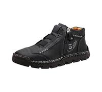 Zapatillas Deportivas Hombre,Zapatos Deportivos de Suela Gruesa para Hombres Ligero y Transpirable Zapatillas Antideslizante con Cremallera Cómodos Zapatos Alta de Correr Caminar