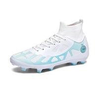Zapatillas Deportivas HombreBotas de fútbol para Firme con tecnología de tracción Avanzada para Entrenamiento y Partidos competitivos (White, 38)