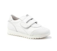 Zapatillas Deportivas Infantiles Colegiales con Puntera Reforzada, Todo Piel. mod.904. Calzado Infantil Made in Spain, Garantia de Calidad. (31, Blanco)