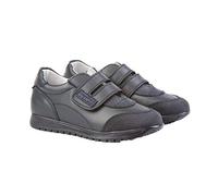 Zapatillas Deportivas Infantiles Colegiales con Puntera Reforzada, Todo Piel. mod.904. Calzado Infantil Made in Spain, Garantia de Calidad. (40, Azul Marino)