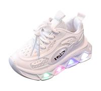 Zapatillas Deportivas Infantiles LED Diseño fácil de calzar Estilo Degradado Bonito Ligeras para niños Calzado Deportivo Suave Color colisión Moderno Actividades Casuales al Aire Libre # L