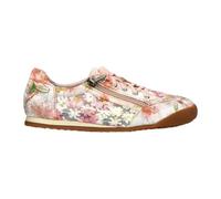 Zapatillas Deportivas Laura Vita Tivanao-05 para Mujer, Color Rosa con Estampado Floral, de Piel, con Cremallera y Cordones.