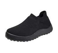 Zapatillas deportivas ligeras para mujer 42, zapatos descalzos para correr, cómodas, transpirables, antideslizantes, para correr por carretera, suaves, modernas, informales, para caminar, Negro , 40