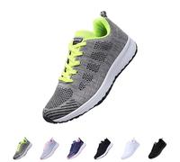 Zapatillas deportivas ligeras y cómodas, zapatillas ortopédicas con malla de espuma viscoelástica para mujer, zapatillas ergonómicas para aliviar el dolor, zapatillas planas para caminar, zapatillas