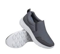 Zapatillas deportivas ligeras y de malla para hombre, sin cordones, zapatillas de deporte de suela plana, zapatillas deportivas para correr, cómodas, informales, suela plana, mocasines de color sólido