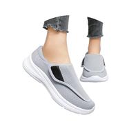 Zapatillas Deportivas Ligeras y Transpirables para Caminar Viajar y Deportes al Libre con Antideslizante y Comodidad Diaria sin Mangas ni Decoraciones (Grey, 43) #28
