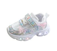 Zapatillas deportivas luminosas para niños Punta Redondeada Brillante, Zapatos con luces Niña Niño, Zapatillas Outdoor Multisport Luminosas Running Calzado