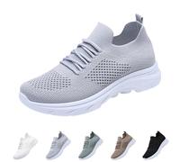 Zapatillas Deportivas Mujer Negras Comodas Casual Zapatos Deportivos Malla Antideslizante Pretty Moda Sneakers Slip on Entretiempo Ligeros Calzado con Cordones Barefoot Clasico para Atlético Fitness