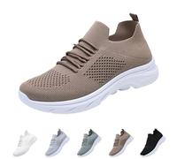 Zapatillas Deportivas Mujer Negras Comodas Casual Zapatos Deportivos Malla Antideslizante Pretty Moda Sneakers Slip on Entretiempo Ligeros Calzado con Cordones Barefoot Clasico para Atlético Fitness