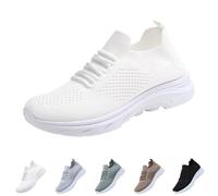 Zapatillas Deportivas Mujer Negras Comodas Casual Zapatos Deportivos Malla Antideslizante Pretty Moda Sneakers Slip on Entretiempo Ligeros Calzado con Cordones Barefoot Clasico para Atlético Fitness