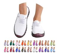 Zapatillas Deportivas Mujer Negras Comodas Pretty Zapatos Deportivos Slip on Ligeros Clasico Moda Sneakers con Cordones Entretiempo Antideslizante Mocasines Barefoot Casual para Correr Atlético