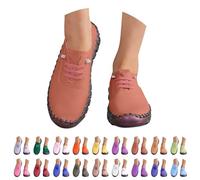 Zapatillas Deportivas Mujer Negras Comodas Pretty Zapatos Deportivos Slip on Ligeros Clasico Moda Sneakers con Cordones Entretiempo Antideslizante Mocasines Barefoot Casual para Correr Atlético
