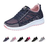 Zapatillas Deportivas Mujer Negras Sneakers Deportivos Running Zapatos Casual Antideslizante Moda Zapatillas Classic Ligeras Calzado Malla Cómodo Transpirables Correr Caminar Fitness Gimnasio Baratas