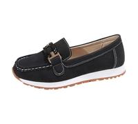 Zapatillas Deportivas Mujer Verano Zapatos Casuales Mujer con Hebilla metálica Calzado Diario cómodo para Caminar y Uso Cotidiano (Black, 40)