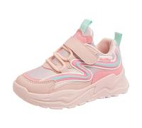 Zapatillas Deportivas Niña Zapatillas Running Zapatos Bambas Niña Plataforma Cordones Transpirable Malla Patrón de Silicona con Suela Goma Antideslizante