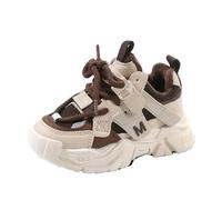 Zapatillas deportivas para bebé para niñas, a la moda, para niños, impermeables, planas, mantienen calientes, cómodas, zapatillas deportivas 29, caqui, 28.5 EU
