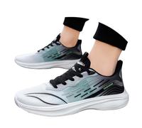 Zapatillas Deportivas para Hombre Calzado de Running Transpirable y Ligero para Entrenamiento Estilo Casual y Moderno con Cordones de Malla para Gimnasio y Caminata (Mint Green, 43) #135