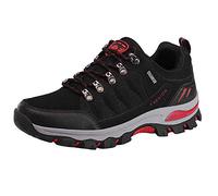 Zapatillas deportivas para hombre, de malla, transpirables, cómodas, antideslizantes, ligeras, antideslizantes, para correr, gimnasio, atletismo, fitness, ortopédicas, Red, 42 1/3 EU