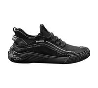 Zapatillas deportivas para hombre, de malla, transpirables, con plantilla acolchada suave, antideslizantes, fáciles de cerrar, ligeras, para senderismo, montaña, a prueba de pinchazos, Black, 40 2/3