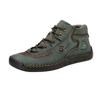 Zapatillas deportivas para hombre, hechas a mano, de piel, para el tiempo libre, tenis, entrenamiento, transpirables, verde, 45 EU