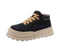 Zapatillas deportivas para hombre, ligeras, suela gruesa, zapatos informales, antideslizantes, para aumentar la altura, para exteriores, con suela de goma, talla 39-44, Negro , 41 EU