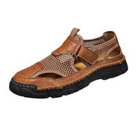 Zapatillas deportivas para hombre, para caminar, playa, exteriores, ligeras, transpirables, para el tiempo libre, para correr, a la moda, sin cordones, para ducha y baño, marrón, 44 EU