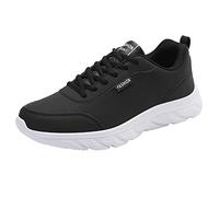 Zapatillas deportivas para hombre, para correr, caminar, gimnasio, deportes, correr, zapatos descalzos para nadar, transpirables, ligeros, cómodos, al aire libre, zapatos planos para trotar, White, 40