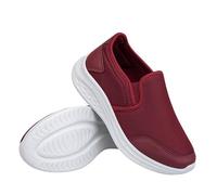 Zapatillas deportivas para hombre sin cordones, zapatillas ligeras y de malla, zapatillas de correr con suela plana, suela plana, zapatos casuales, deportivos, cómodos, mocasines de un solo color
