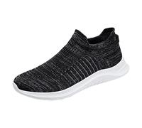 Zapatillas deportivas para hombre, suela suave, zapatos de verano, transpirables, antideslizantes, retro, informales, clásicos, cómodos, para correr, Negro , 41 EU