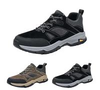 Zapatillas deportivas para hombre, transpirables, ligeras, antideslizantes, para caminar, ortopédicas, de trekking, cómodas, para exteriores, Negro , 44 EU