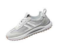 Zapatillas deportivas para hombre, transpirables, resistentes a la abrasión, zapatillas bajas para entrenamiento, verano, fitness, exteriores, para correr, senderismo, para el tiempo libre, gris, 43