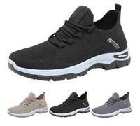 Zapatillas deportivas para hombre y mujer, de malla ligera, sin cordones, para correr y caminar, trotar al aire libre, para hombre, transpirables, para caminar y caminar, Z1 Gris, 42 EU