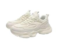Zapatillas deportivas para hombre y mujer, para gimnasio, correr, con plataforma gruesa, para uso diario, casual, ocio, urbano, uso diario, caminata, beige, 39.5 EU