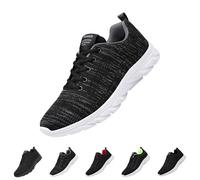 Zapatillas deportivas para hombre, zapatillas de deporte, zapatillas de tenis, ligeras, transpirables, para exteriores, fitness, correr, caminar, moda, ocio, correr, gris, 46 EU