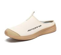 Zapatillas deportivas para hombre, zapatillas de verano, ligeras, informales, suaves y con fondo suave, punta media, para hombre, beige, 43 EU