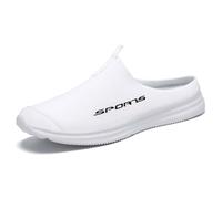 Zapatillas deportivas para hombre, zapatillas de verano, ligeras, informales, suaves y con fondo suave, punta media, para hombre, Blanco, 39 EU