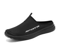 Zapatillas deportivas para hombre, zapatillas de verano, ligeras, informales, suaves y con fondo suave, punta media, para hombre, Negro , 44 EU