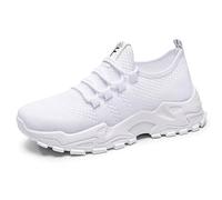 Zapatillas deportivas para mujer 39 42, zapatillas de deporte en blanco, negro, blanco, plataforma, 40, zapatos de cuero gruesos, zapatillas deportivas, ligeras, marrón, gris, 36, azul oscuro