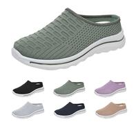 Zapatillas Deportivas para Mujer Comodas Casual Zapatos Deportivos Malla Ligeros Pretty Moda Sneakers Slip on Clasico Transpirables Barefoot Sin Cordones Mocasines Entretiempo para Correr Jogging