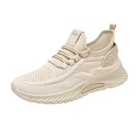 Zapatillas deportivas para mujer, cómodas, informales, para correr, ir al gimnasio, para caminar, ir al gimnasio, entrenar, beige, 39.5/36 EU