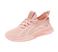 Zapatillas deportivas para mujer, de malla transpirable, gruesas, antideslizantes, para caminar, con soporte de arco, con cordones, ligeras, para gimnasio, tenis, para mujer, informales, cómodas, para