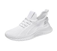 Zapatillas deportivas para mujer, de malla transpirable, gruesas, antideslizantes, para caminar, con soporte de arco, con cordones, ligeras, para gimnasio, tenis, para mujer, informales, cómodas, para