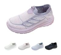 Zapatillas deportivas para mujer, de punto, transpirables, cómodas | Ligeros Slip On Suela Suave Amortiguación Zapatillas de Deporte al Aire Libre Running Casual Walking Zapatos 35-40 EU