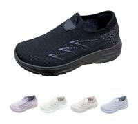 Zapatillas deportivas para mujer, de punto, transpirables, cómodas | Ligeros Slip On Suela Suave Amortiguación Zapatillas de Deporte al Aire Libre Running Casual Walking Zapatos 35-40 EU