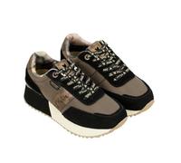 Zapatillas Deportivas para Mujer, diseño Innovador, marrón y Negro, Suela Dentada (Marrón, Sistema Tallas Calzado EU, Adulto, Mujer, Números, Mediano, 38)