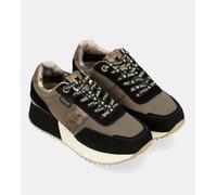 Anekke Zapatillas deportivas para mujer, diseño innovador, marrón y negro, suela dentada (Marrón, Sistema tallas calzado EU, Adulto, Mujer, Números, mediano, 37)