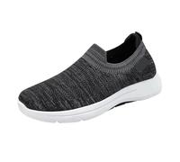 Zapatillas deportivas para mujer, ligeras, suaves, cómodas, transpirables, de malla, anchas, para personas mayores, ortopédicas, de un solo color, informales, para caminar, suela plana, para el tiempo