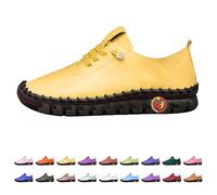 Zapatillas deportivas para mujer, ligeras, zapatillas de deporte informales, con cordones, cómodas, clásicas, modernas, de entretiempo, antideslizantes, zapatos bonitos para correr, para mujer