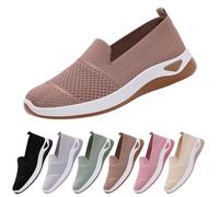 Zapatillas Deportivas Para Mujer Ligeros Entretiempo Zapatos Deportivos Sin Cordones Antideslizante Casual Moda Sneakers Malla Pretty Transpirables Calzado Slip on Barefoot Clasico Para Correr Caminar